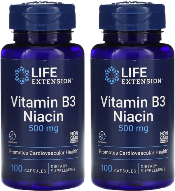 라이프 익스텐션 Life Extension 비타민B3 나이아신 100캡슐 2팩, 100정 - 쿠팡