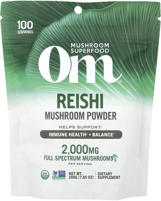 몸관리하세요 겨울입니다 Om Mushrooms 버섯 분말 영지버섯 200g(7.05oz) 특별관리진행, OmMushrooms버섯분말영지버섯200g705oz, 200g, 1개 - 쿠팡