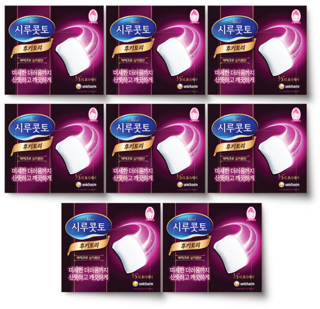 시루콧토 후키토리 화장솜 32매 x 8개, 32매입