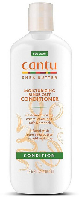 Cantu 모이스처라이징 린스 아웃 컨디셔너 시어 버터 포함 399.2ml13.5온스