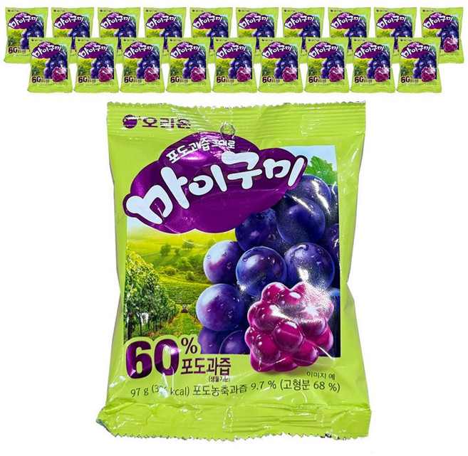 오리온 마이구미 포도 97gx20개, 1개, 1ml, 1g