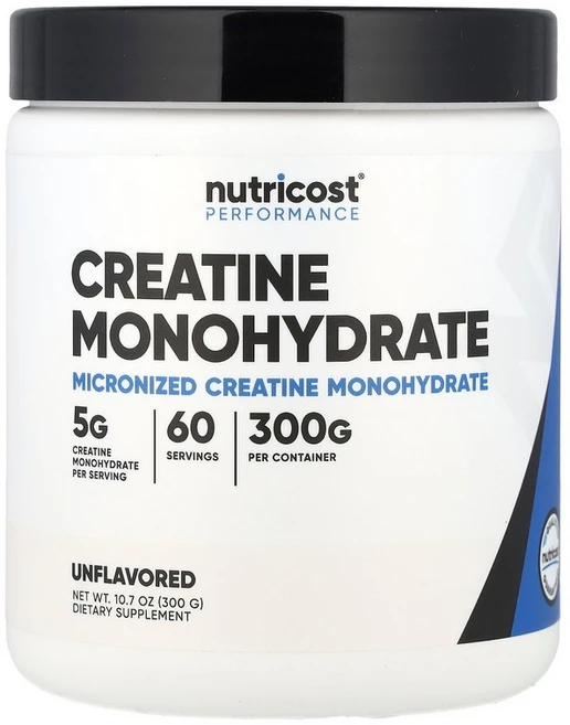 뉴트리코스트 Nutricost 운동 능력 크레아틴 일수화물 무맛 300g10.7oz125048원산지:기타, 300g, 1 - 쿠팡