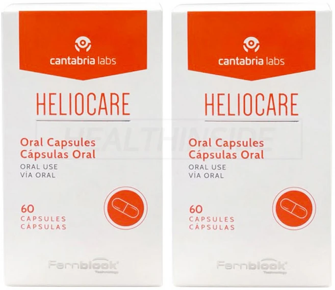 독일 Heliocare Oral 헬리오케어 캡슐 먹는 선크림 먹는 자외선차단제 60정, 2개 - 쿠팡