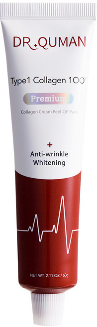닥터큐먼 프리미엄 TYPE1 콜라겐 크림팩 주름개선 미백 이중 기능성, 1개입, 1개