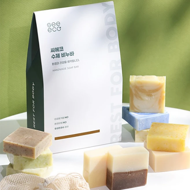 [모공진정촉촉] 4주 숙성 내몸에휴 씨에코 클렌징바 85g, 1. [모공쫀쫀] 레몬그라스바/ 비누 - 쿠팡