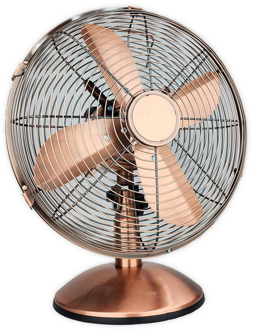 12인치 탁상용 메탈 엔틱 황동 선풍기