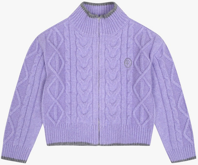 일로딜로 * 모던 배색 집업 가디건 IDCK24W51_괴정점