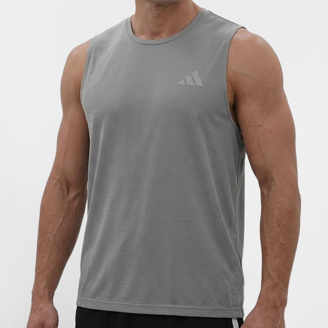 아디다스 남성 경량 러닝 민소매 티셔츠 시원하고 쾌적한 나시티 마라톤 헬스 크로스핏 웨이트 운동용 탱크 탑