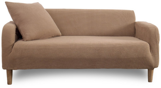 고탄력 스판 쇼파커버 1인용 2인용 3인용 4인용 5인용 카우치 특대형, 브라운, 1개