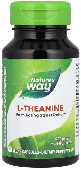 네이처스웨이 엘 테아닌 100mg 60캡슐 L Theanine, 1개, 60정 - 쿠팡