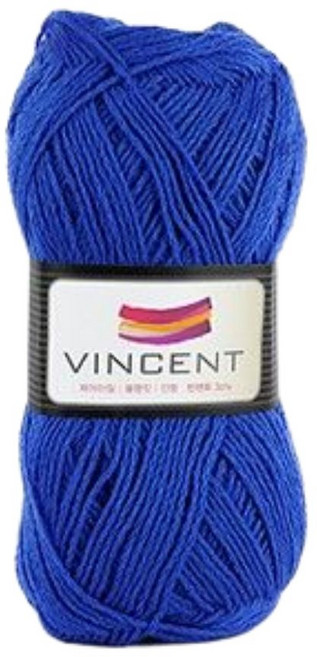 빈센트 3ply 60g 스웨터 고급인형실 양말 뜨개실 털실, 1개, 2747 블루