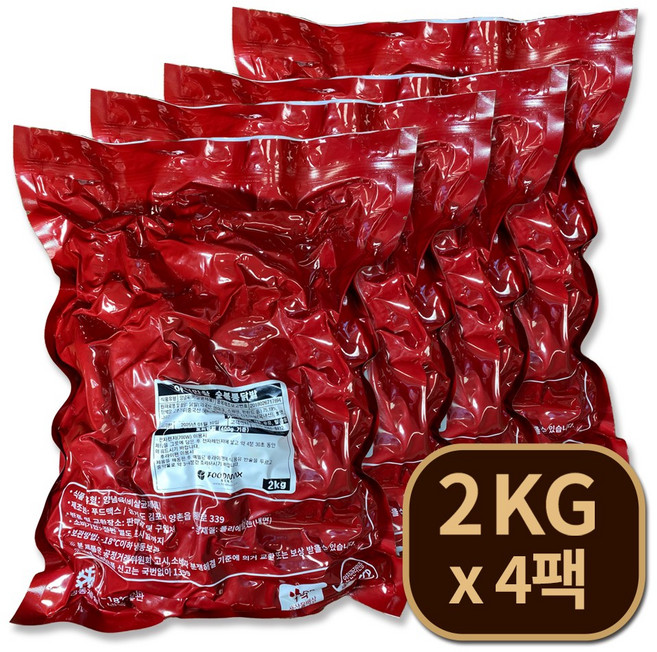 야식만참 숯불통닭발 2Kg, 4개