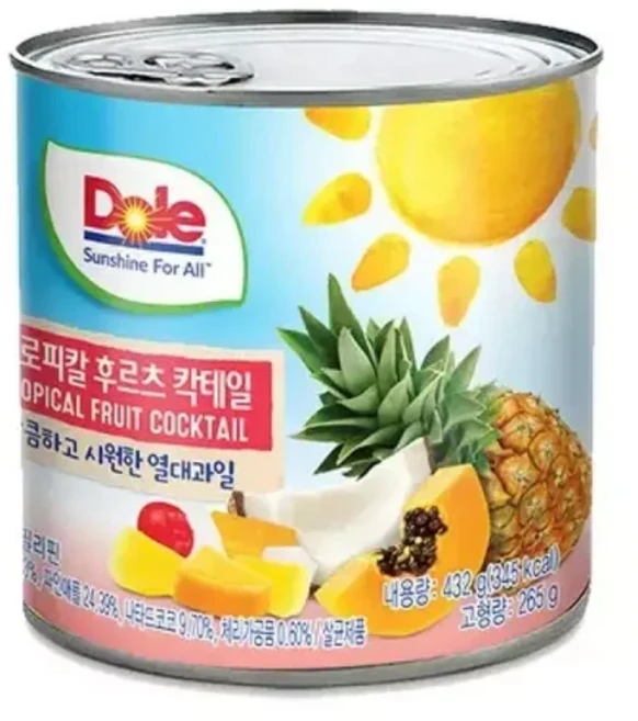 Dole 후르츠칵테일 동원, 432g, 24개