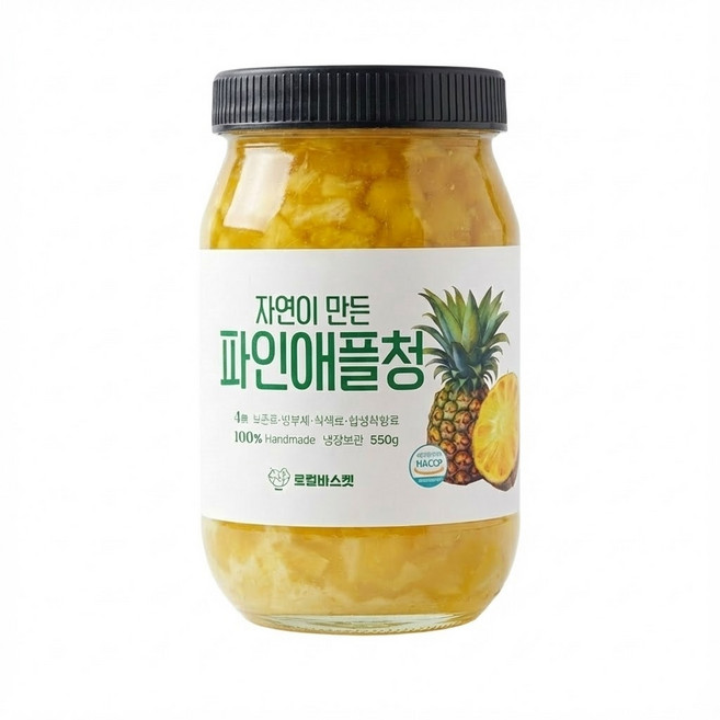 로컬바스켓 자연이 만든 건강 수제 파인애플청, 550g, 1개, 1개입