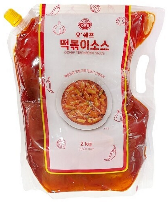 오뚜기 오쉐프 떡볶이소스 x/1BO, 2kg, 6개