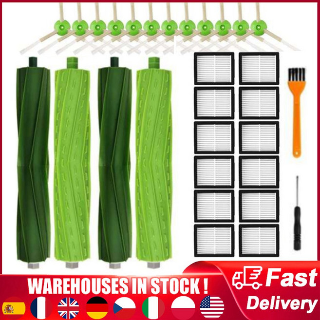 IROBOT ROOMBA I7 I6 + 시리즈 진공 먼지 용 J7 PLUS I8 교체 청소기 부품 브러시 E7 HEPA E5 사이드 필터 I3 E&I 봉투