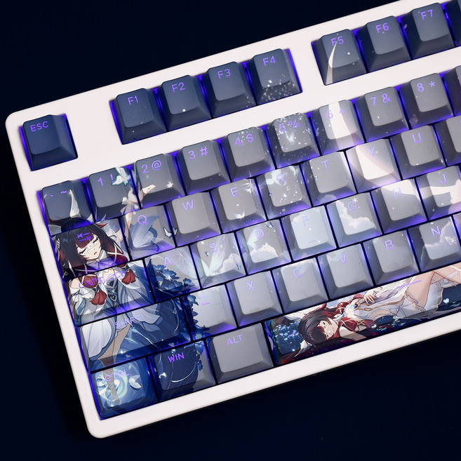 TSA 원신 콜롬비나 염료승화 PBT 체리 108키캡