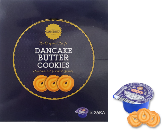 DANCAKE 버터쿠키 싱글서브 36p, 648g, 1개