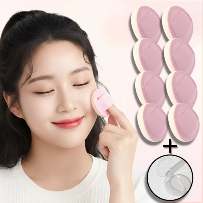 모노제이 아기궁둥이 모찌 손가락 미니 퍼프, 8개, 핑크