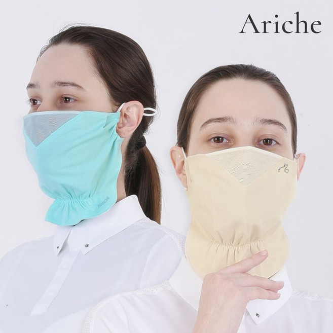 아리체 에어 메쉬 안면 마스크, 그레이/FREE, 1개