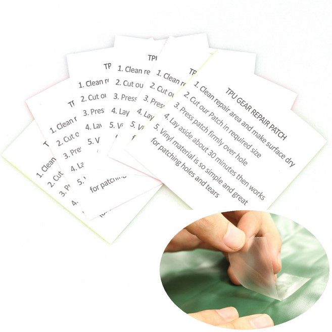 규글링 투명 텐트 튜브 우산 우비 고무장갑 타프 TPU 방수 수선패치 20P, 1세트