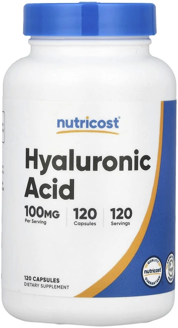 Nutricost 히알루론산 100mg 캡슐 120정, 1개 - 쿠팡