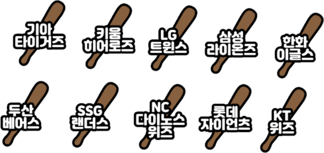 야구응원머리핀 야구방망이 야구베트 토퍼삔 야구응원용품 구단별굿즈 제작 2p 세트, 머리핀토퍼[미니사이즈], 미니사이즈[9~10cm]