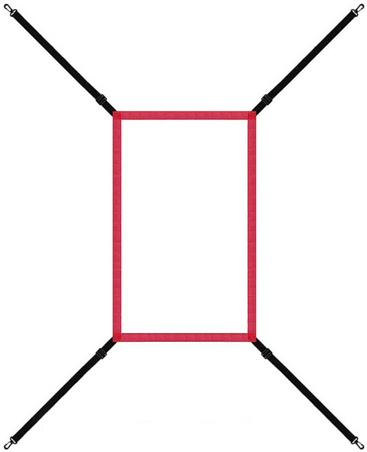 피칭 대상 조정 가능한 파업 구역을 타격하기위한 연습 정확도 훈련 던지기 야구 소프트볼 그물, 빨간색, 1개