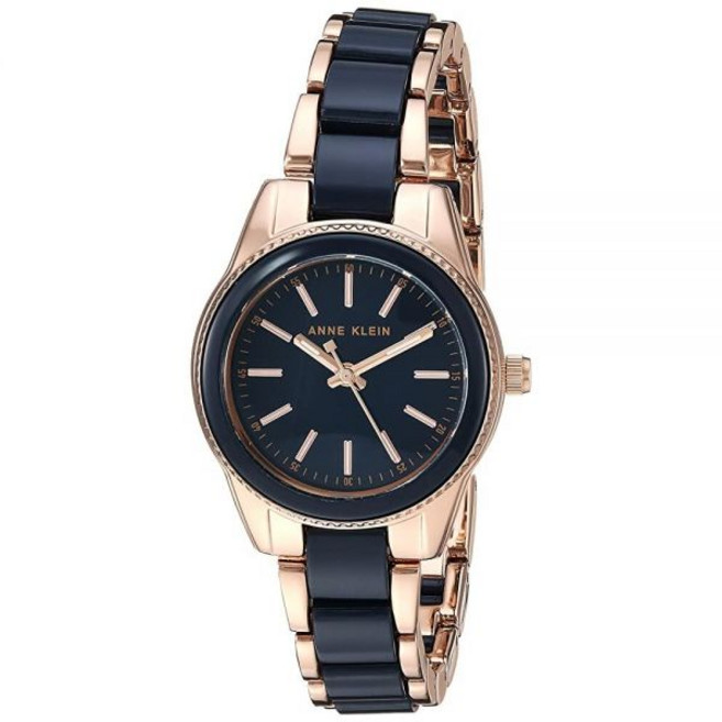 Anne Klein 브레이슬릿 여성용 손목시계 로즈 골드 & 네이비