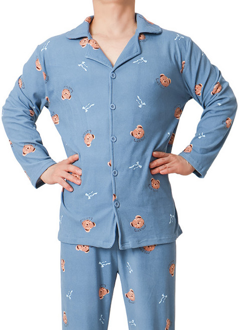 핑크존 더블웜 양면기모 잠옷세트 E5 남성용