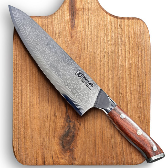 샤이프나이프 셰프210 다마스커스 73겹 칼 주방칼 식칼 식도, 1개, 상세참조