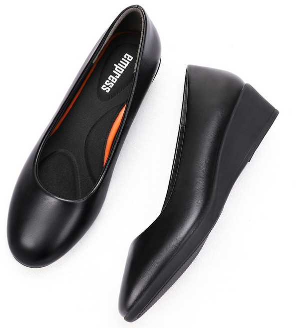 엠프리스 발편한 여성구두 승무원 면접 호탤리어 구두 기본 검정 EP-A5 유니화