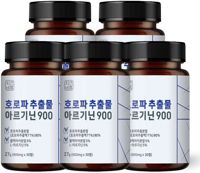 자연바름 호로파 추출물 캡슐 정제 아르기닌 900, 5개, 30정 - 쿠팡