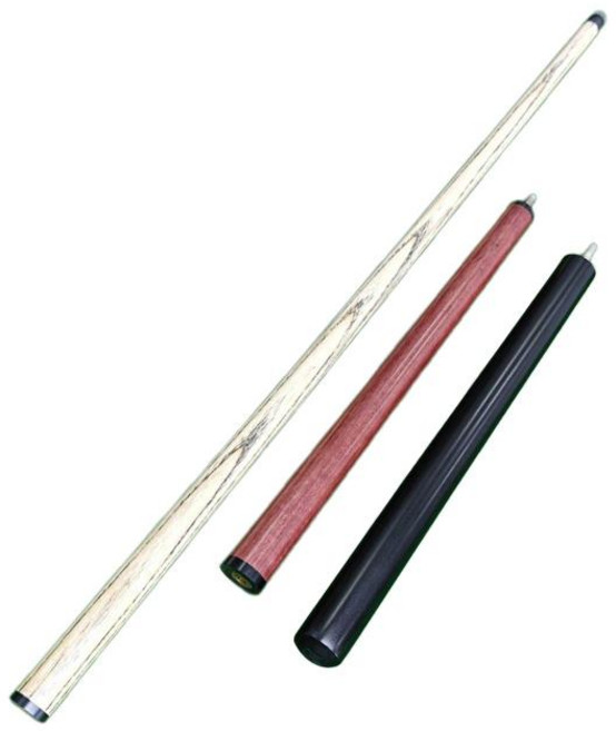 shangren 13.5mm 팁의 나무 당구 큐 경제적인 펀치 큐 브레이크 점프 큐 당구 게임 연습용 큐 바에서 남녀 공용으로 사용, 목재, 블랙 레드