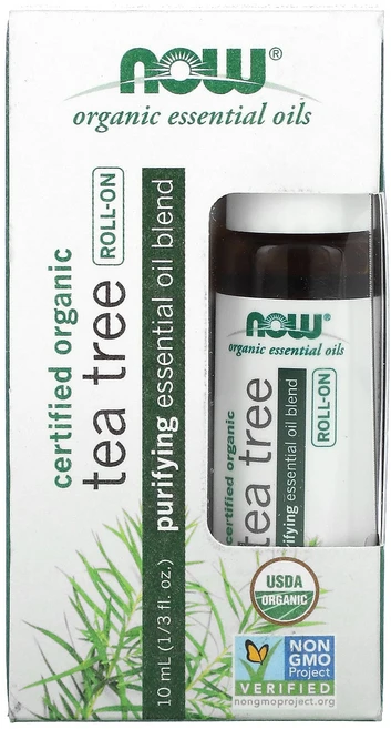 NOW Foods 유기농 인증 티트리 롤온 10ml(1/3fl oz), NOWFoods유기농인증티트리롤온10ml13floz, 1개, 10ml - 쿠팡