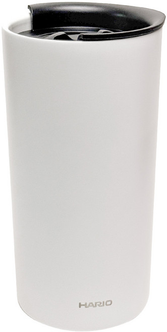 HARIO 真空雙層保溫杯 350ml, 白色, 1個