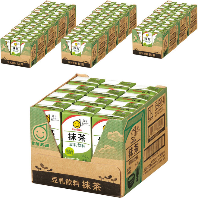 마루산 말차 두유음료, 12개, 200ml