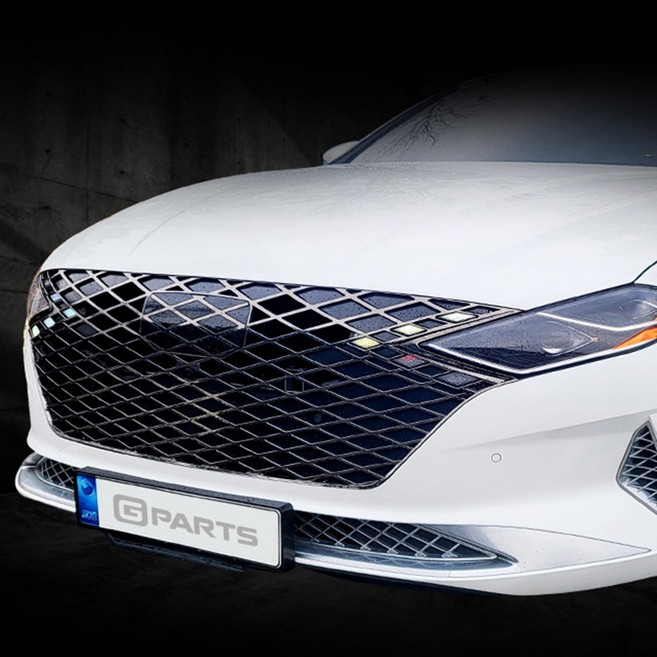 지파츠 더뉴 그랜져IG 그릴 다크크롬 블랙 실버크롬 튜닝, 어라운드뷰-무