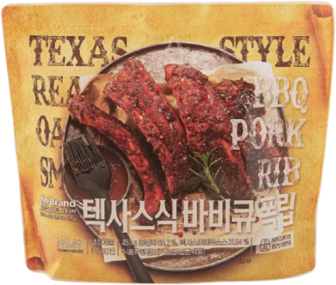 노브랜드 텍사스식 바비큐 폭립 냉장, 2개, 450g