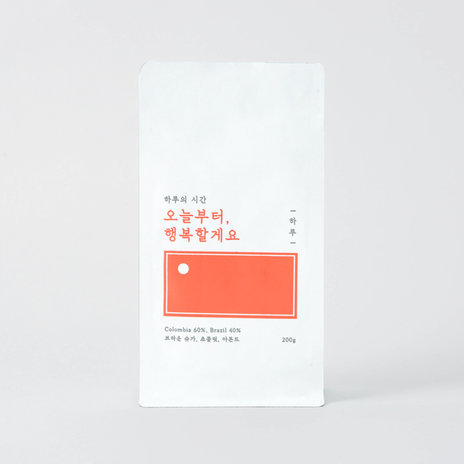 하루의시간 하루 블랜드 원두커피, 커피콩(분쇄안함), 500g, 1개, 홀빈(분쇄안함)