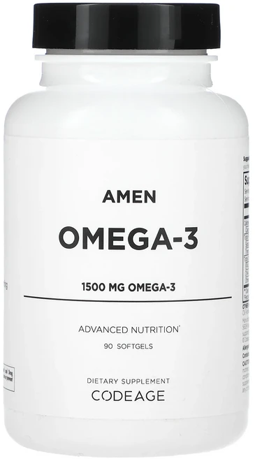 새해 첫좋은선물 Codeage 아멘 오메가3 소프트젤 90정(소프트젤 1정당 750mg) 제대로 할인합니다, Codeage아멘오메가3소프트젤90정소프트젤1정당750, 1개, 90정 - 쿠팡