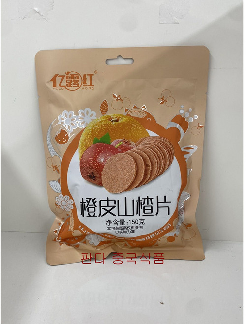 <킹콩푸드>이루훙 청피 산자피엔 산사스틱 중국식품 150g 1개