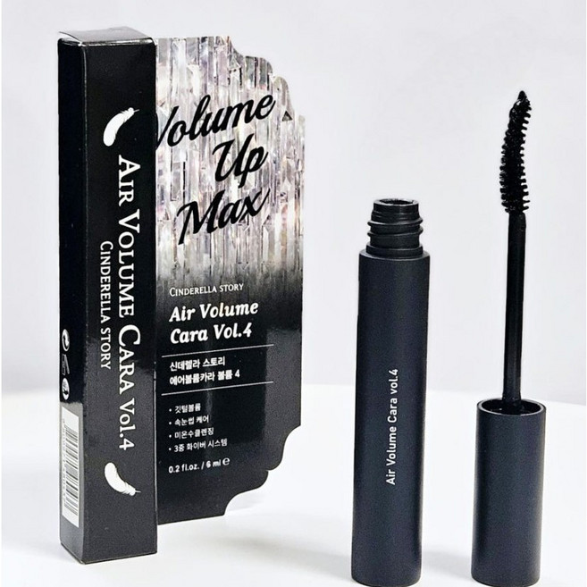 신데렐라 스토리 워터프루프 롱래쉬 오일프루프 미온수클렌징 무번짐 에어볼륨 마스카라, 1개, 내츄럴