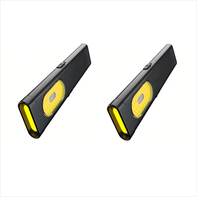 LED 키체인 플래시라이트 USB C 충전식 600루멘 미니 토치 자석 방수 포켓 랜턴 휴대용 작업등, 02 T7 2PCS, 01 Fixed focus, 01 Li-polymer battery, 색상: 2. T7 2PCS, 1개