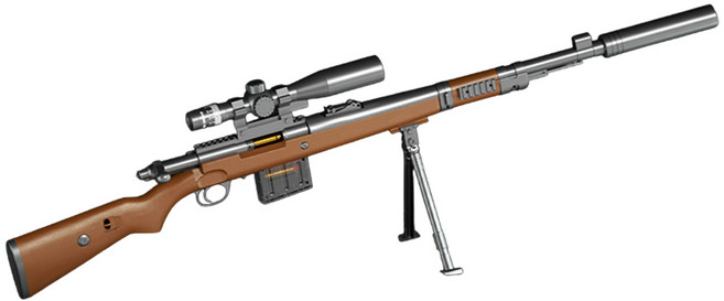 UB 카구팔 Kar98K 탄피 배출 소프트 너프건 스나이퍼 스코프 저격총, 1개, 03_브라운