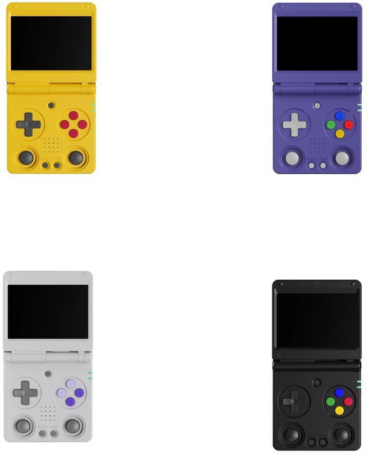 앤버닉 ANBERNIC RG34XXSP 레트로 게임기 휴대용 접이식 디자인 게이밍 컨트롤러 오락기 트루펙트신상, 최신RG34XXSP모델(64G)-블루