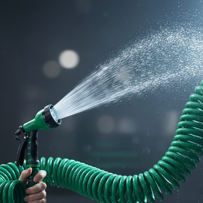 혼시티 멀티코일 물 호스 7.5M, 1개, 단일