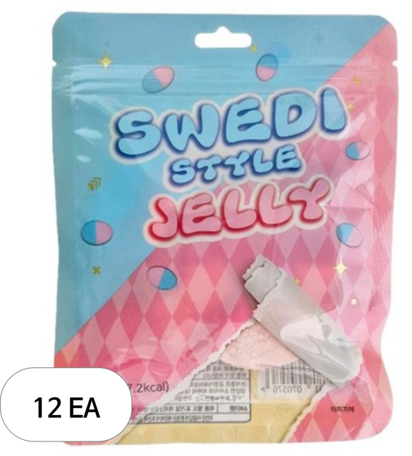 스웨디 스타일 젤리, 12개, 100g