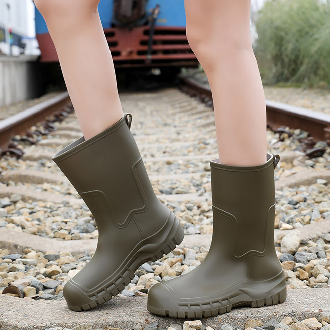 바이시유 여성 여자 여성장화 방수 장마철 레인부츠 장화 레이첼