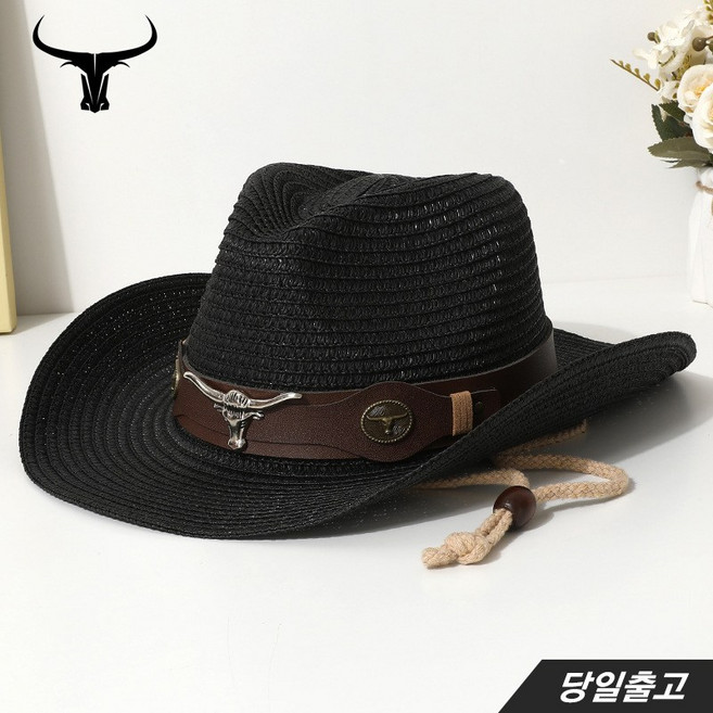 클스 미국 서북 남자 여자 카우보이 카우걸 프리미엄 넓은 챙 밀짚 사파리 페도라 모자